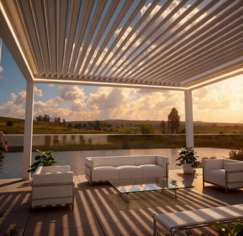 TENKI Entre paredes — Pérgola bioclimática